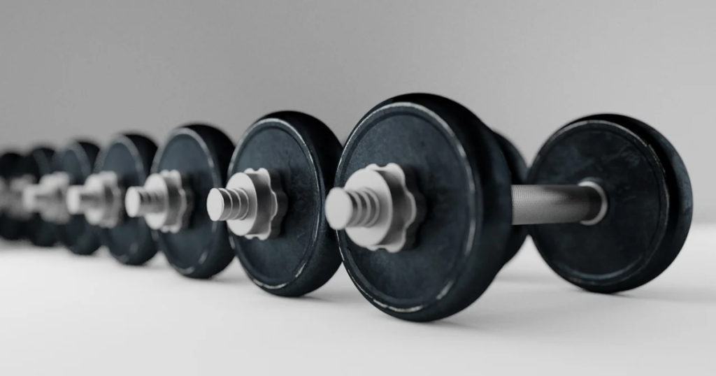 weight training class equipment